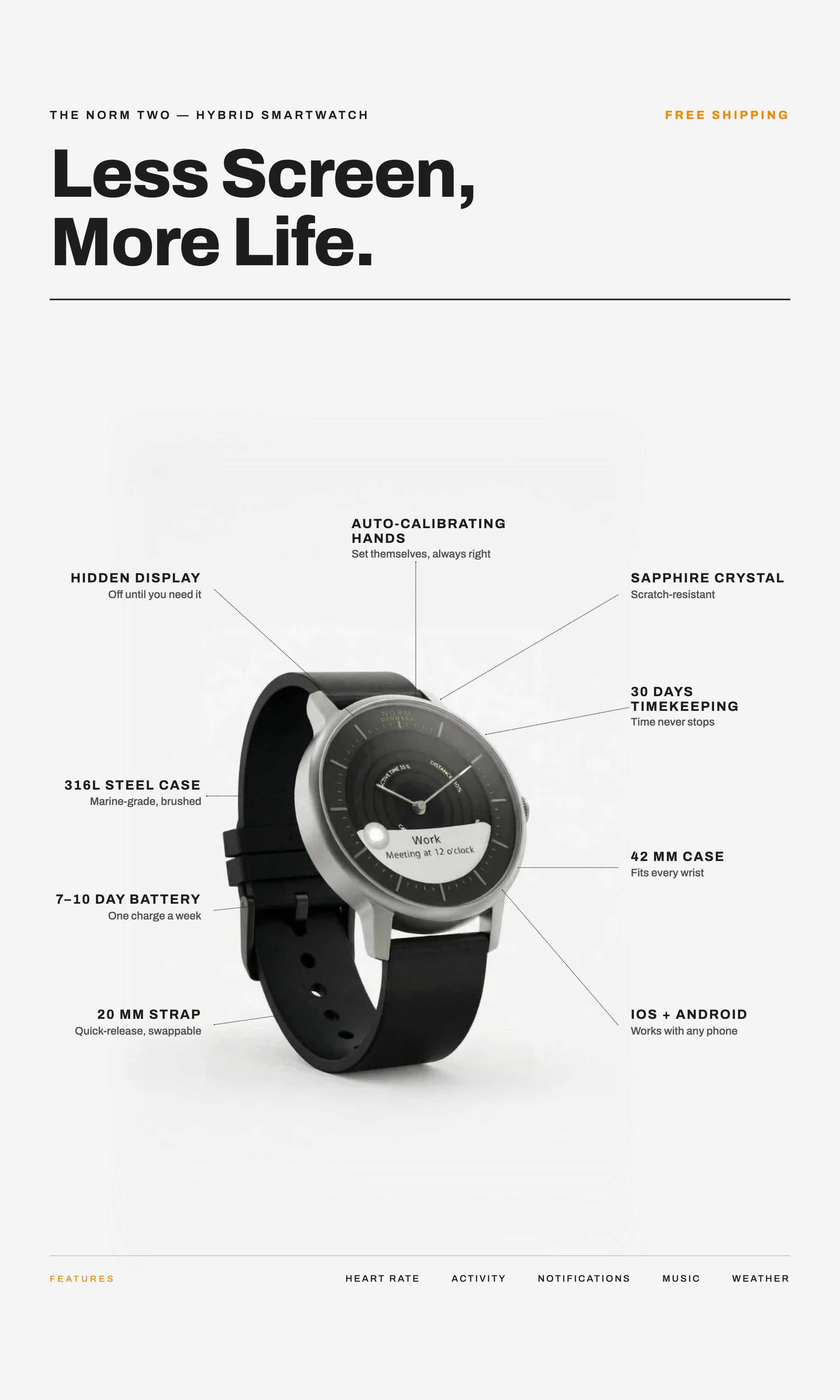 The Norm Two - Stainless Steel